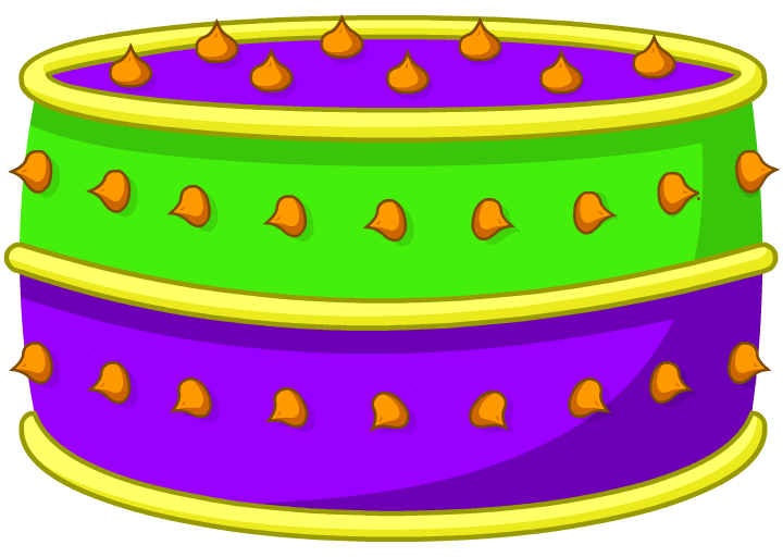 An image of a Yoylecake, a fictional food from the cartoon Battle for Dream Island